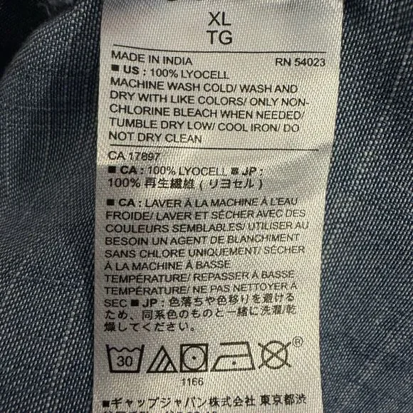 COPY - Banana Republic Shirt XL Womens Boyfriend Fit Casual Beachy Coastal Lage… - Picture 6 of 6